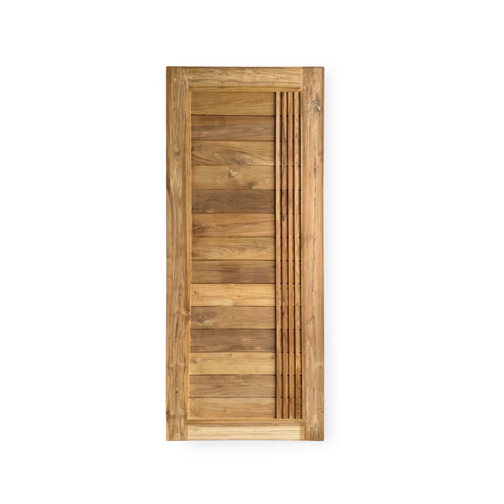 ประตูไม้สัก PAREENA DECOR รุ่น 0022 ขนาด 80X200 ซม._1